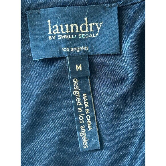 Laundry By Shelli Segal Black And White Knit Cap Sleeve Dress Sz M - Picture 2 of 5